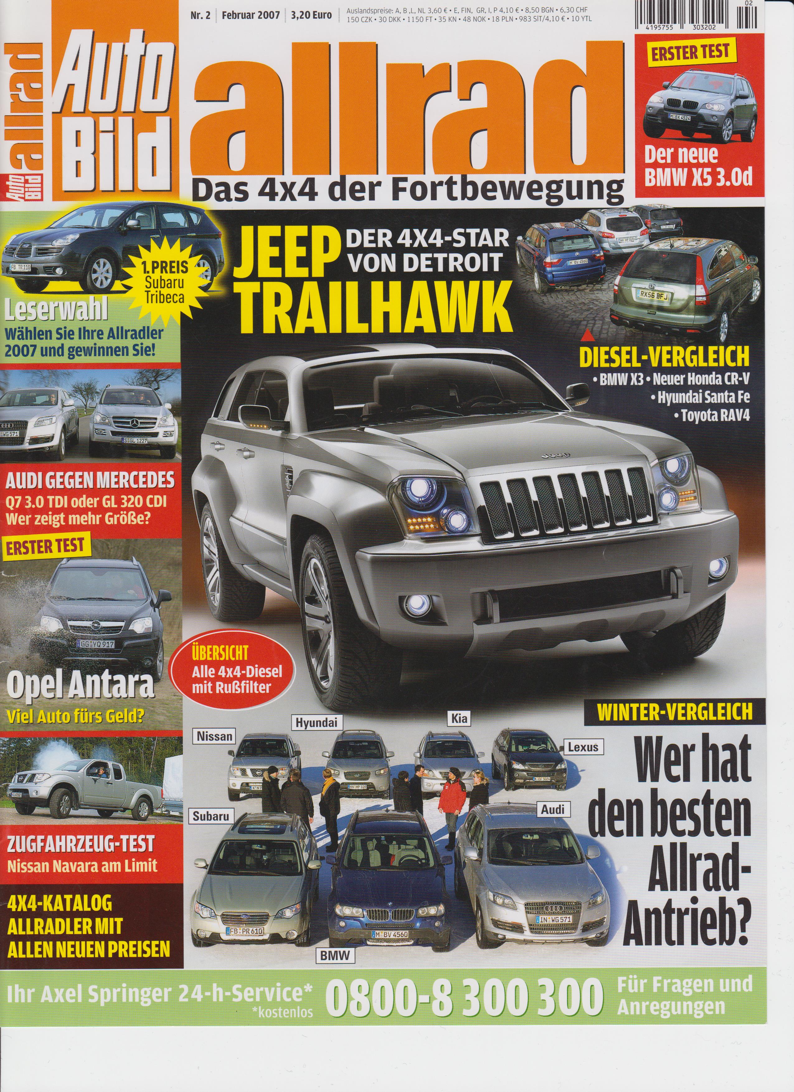 Magazine spécialisé AutoBildAllrad 02 2007