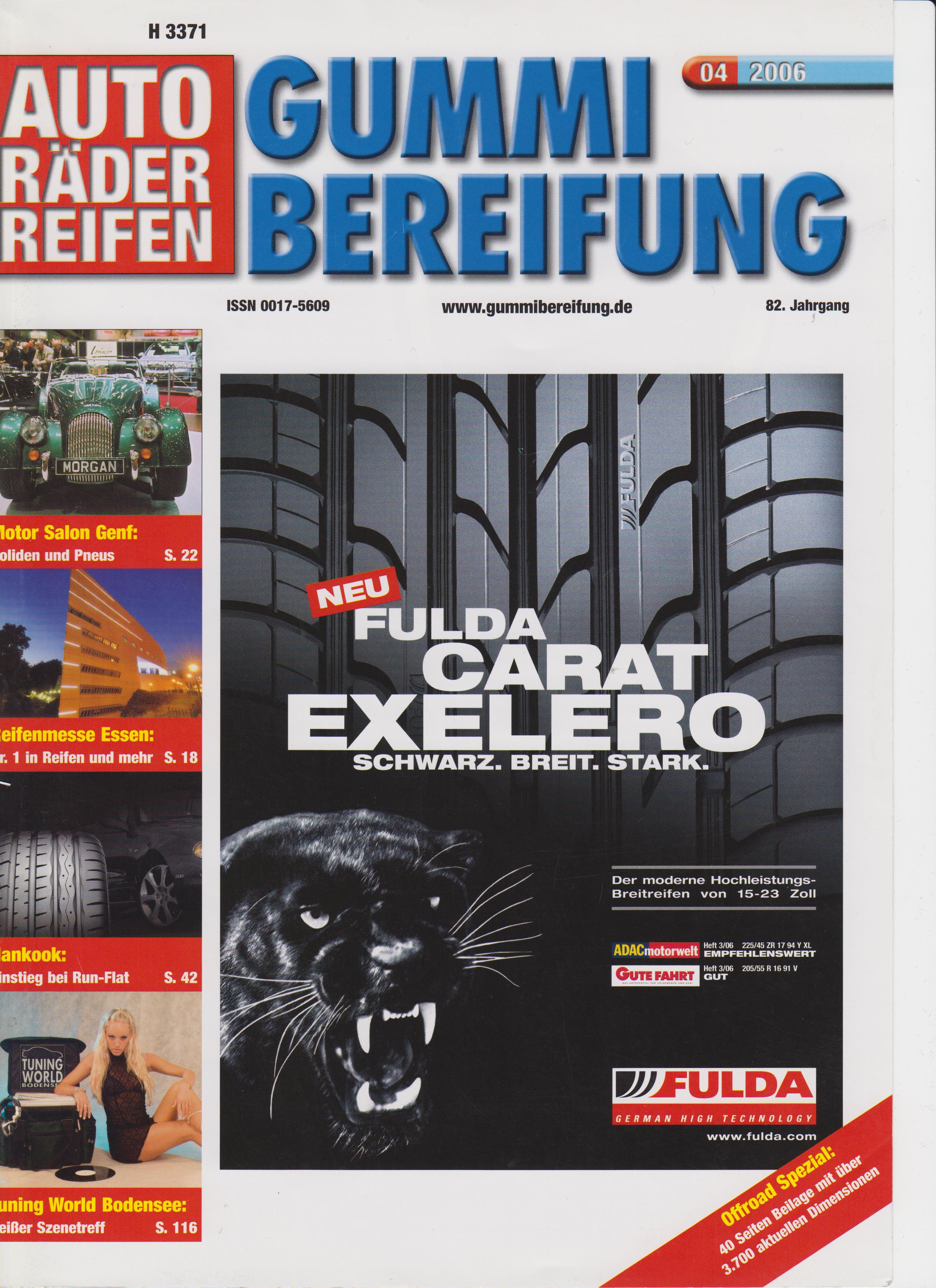 Magazine spécialisé Autobild roues pneus 04 2006