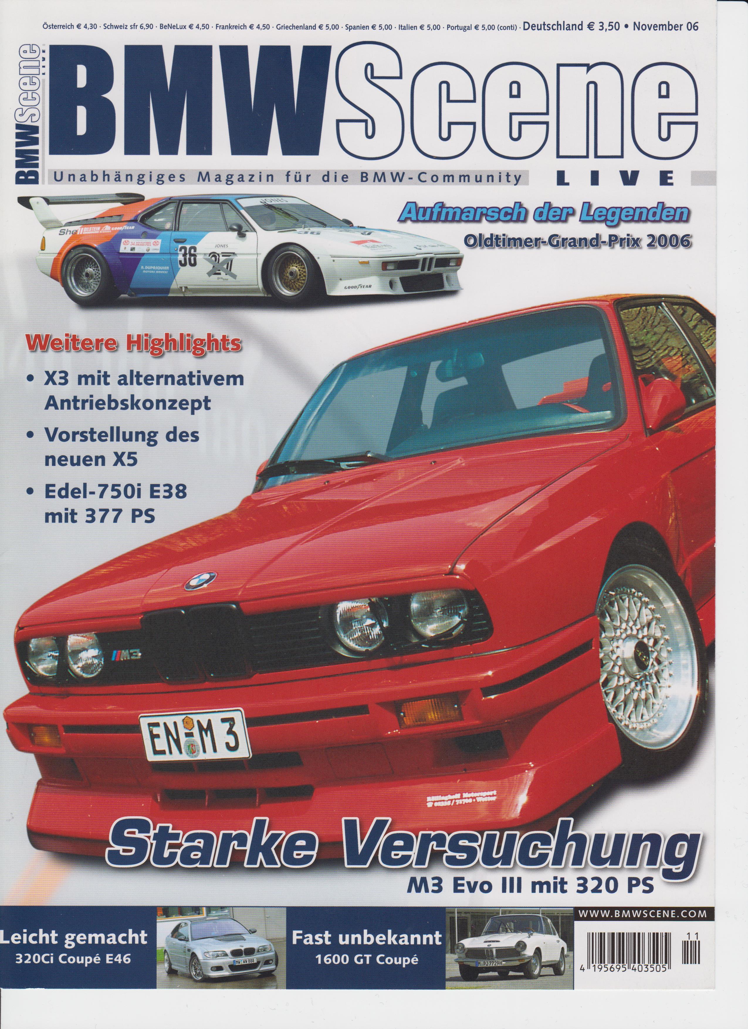 Fachzeitschrift BMW Scene 11 2006