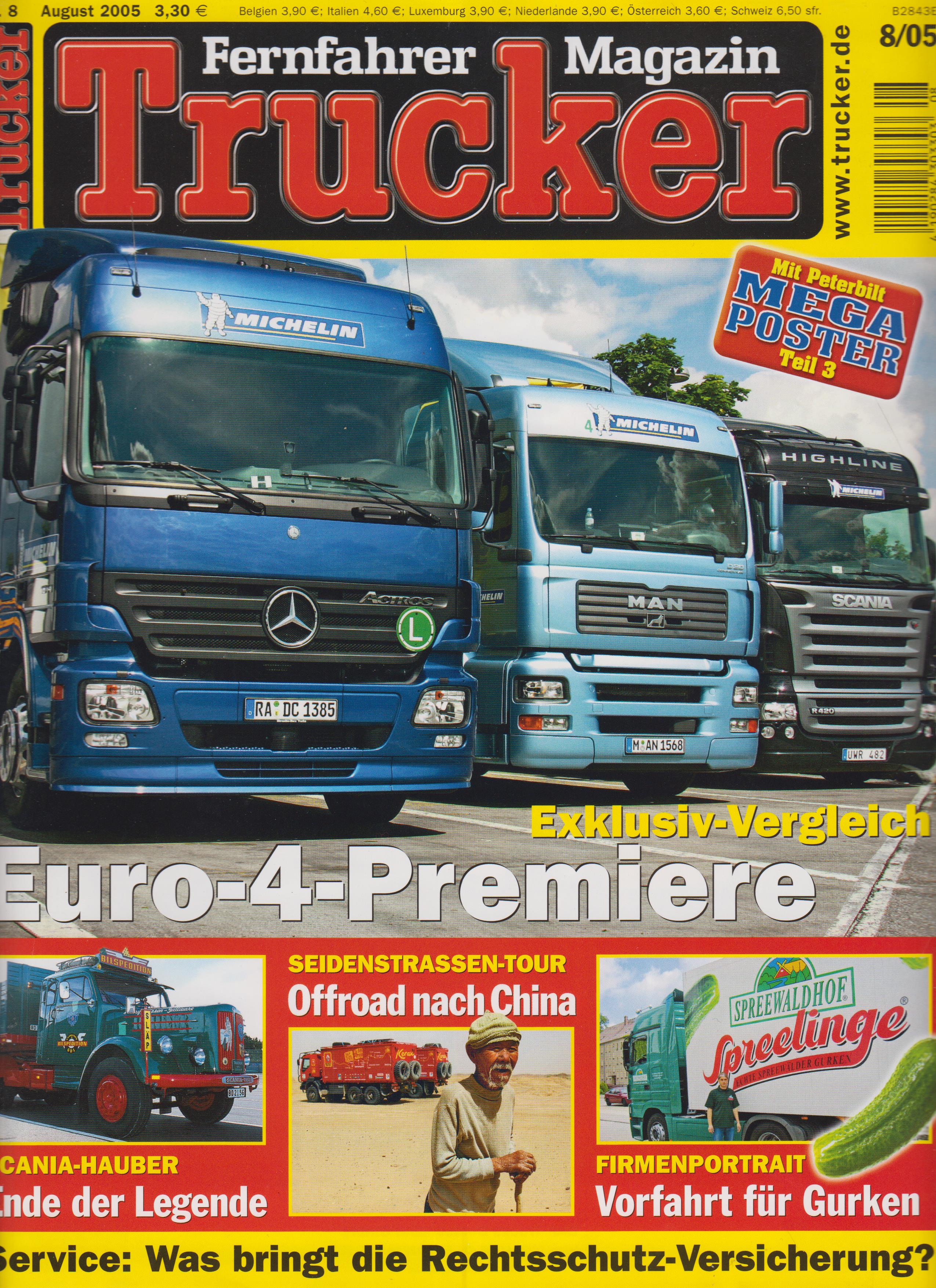 Fachzeitschrift Trucker 08 2005