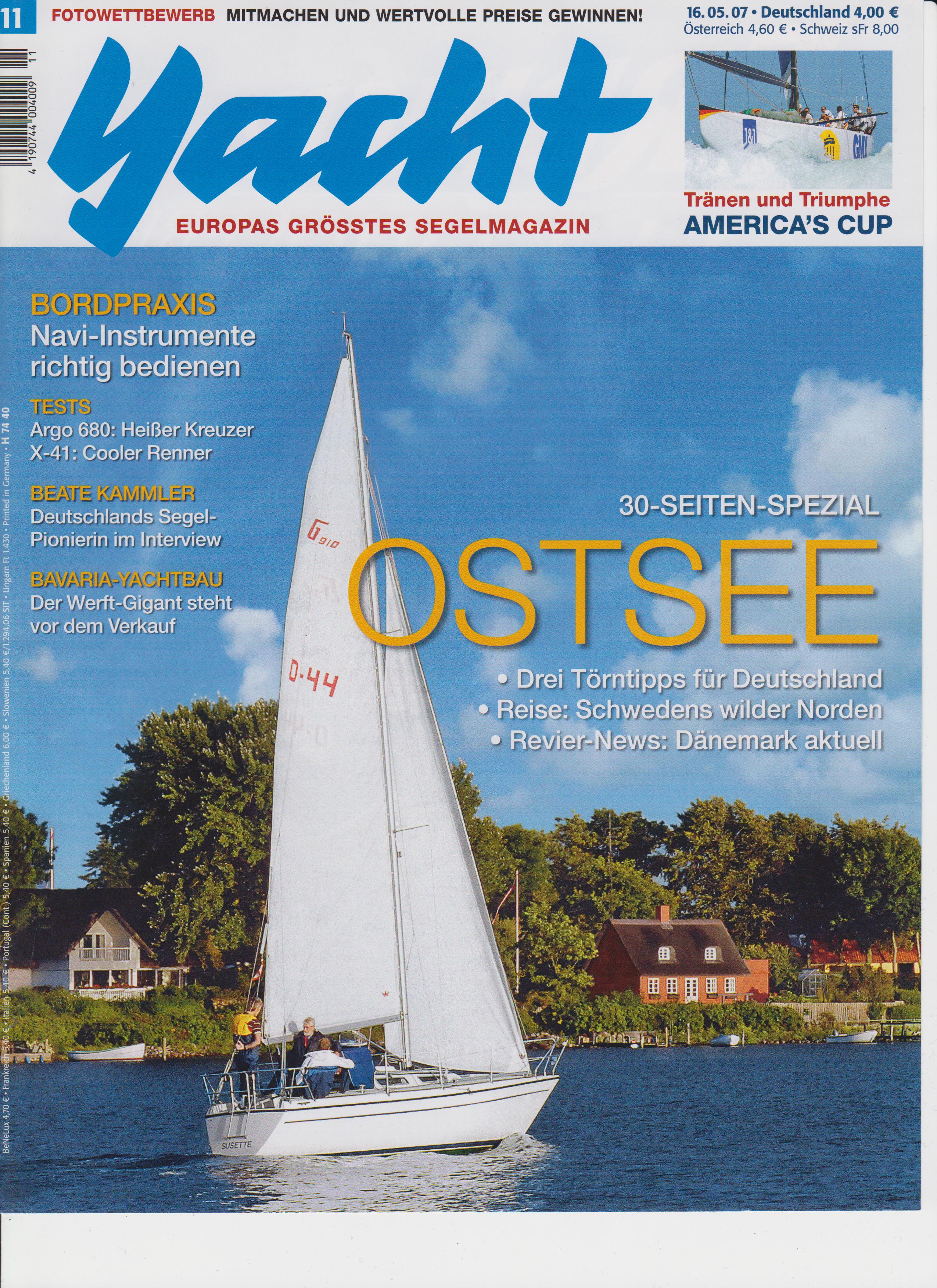 Fachzeitschrift Yacht 05 2007