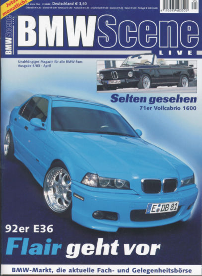 Fachzeitschrift BMW Scene 04 2003