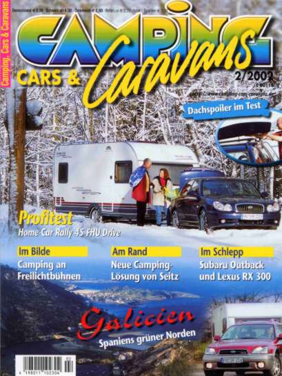 Fachzeitschrift Camping Caravan 02 2002