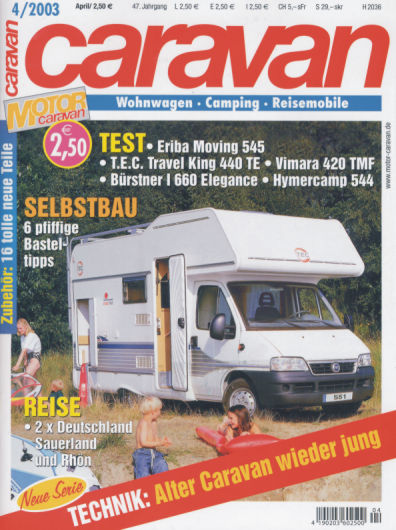Fachzeitschrift Caravan 04 2003