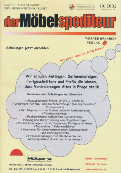 Fachzeitschrift der Möbelspediteur 9 2002