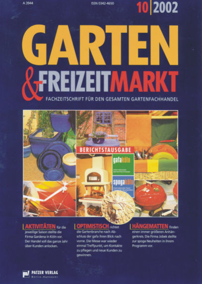 Trade journal Garten Freizeit 10 2002