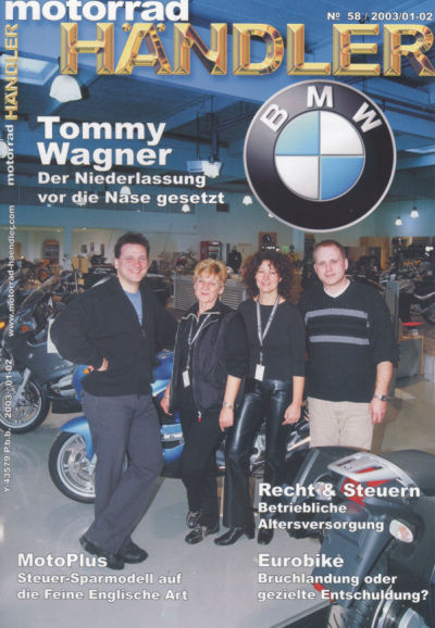 Fachzeitschrift Motorradhändler 01 2003