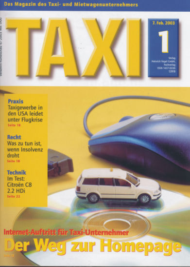 Revue professionnelle Taxi 2 2003