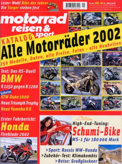 Fachzeitschrift Motorradreisen Sport